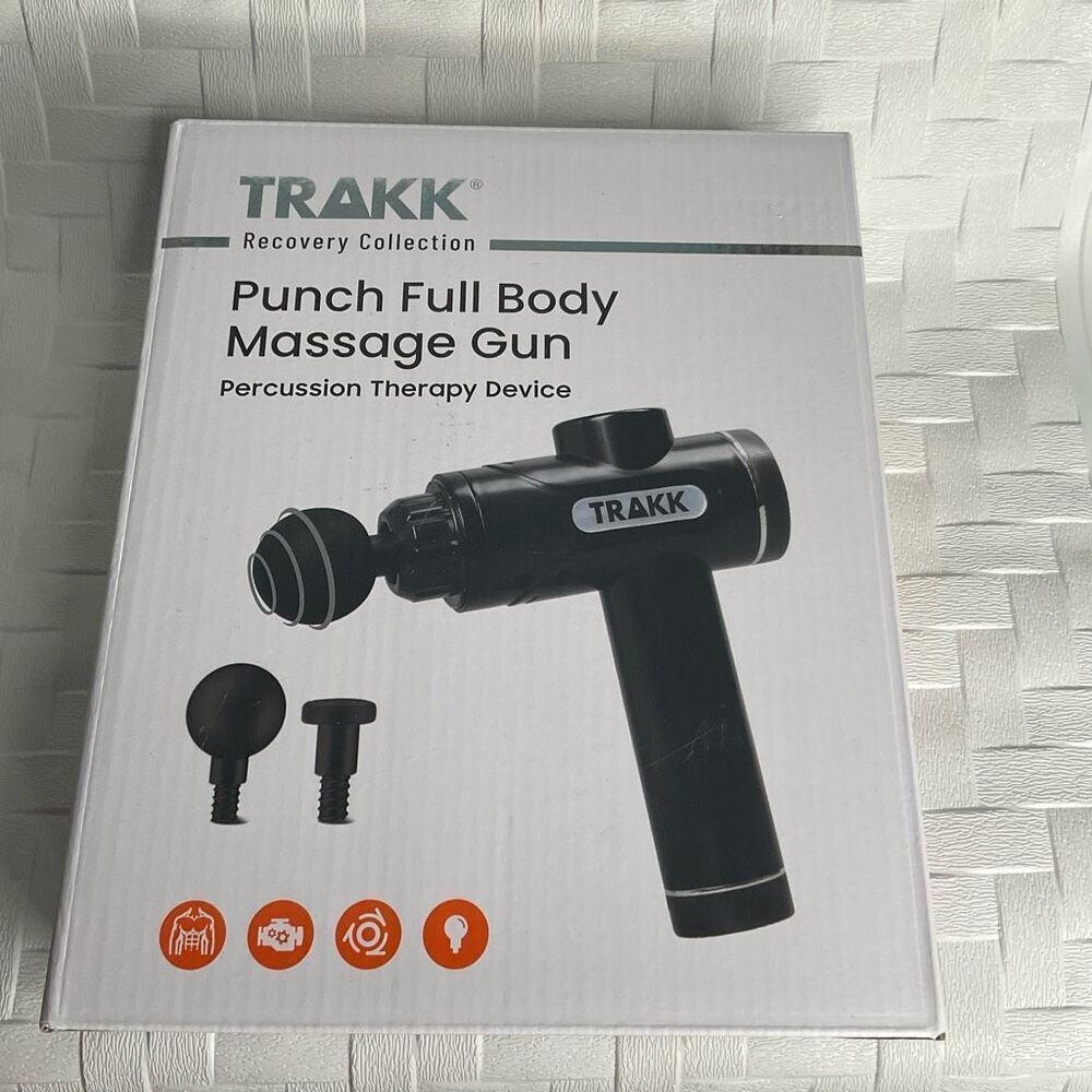 TRAKK Recovery Collection Punch Full Body Massage Gun Percussion Therapy Device